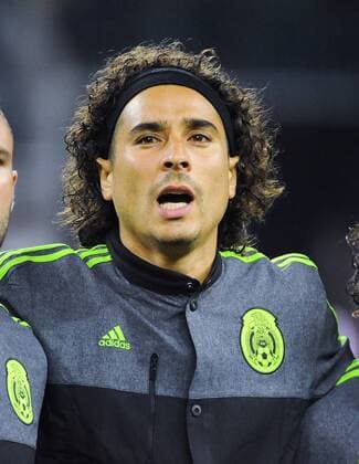July 1st, 2015 - Mexico GK Guillermo Ochoa (13) singing the national anthem of Mexico during the 2015 Mexican national team Nationalteam United States Tour, Mexico vs Honduras at NRG Stadium in Houston, Texas. SOCCER: JUL 01 Mexico v Honduras Icon15070105 EDITORIAL USE ONLY