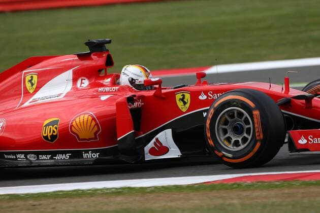 British Grand Prix, Silverstone 2 - 5 July 2015 04.07.2015 - Free Practice 3, Sebastian Vettel (GER) Scuderia Ferrari SF15-T 