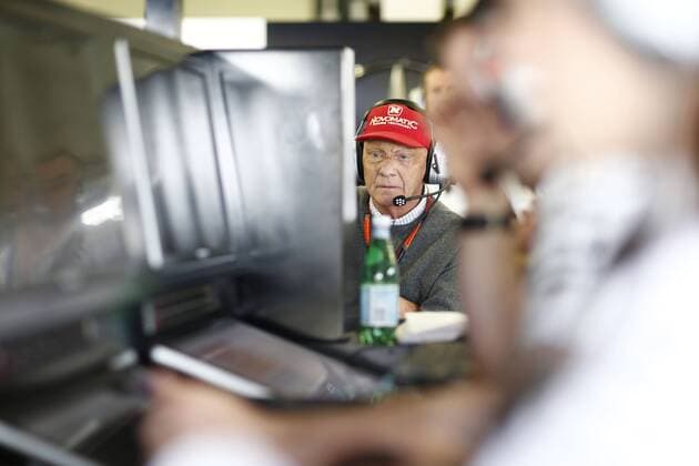 Motorsports: FIA Formula One World Championship WM Weltmeisterschaft 2015, Grand Prix of Great Britain, Niki Lauda (AUT, Mercedes AMG Petronas F1 Team), xHOCHxZWEIx