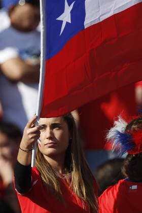 Football, Chile v Argentina Copa America 2015 . Chile s fans cheer against Argentina during the match for finals of the 2015 Copa America at Nacional stadium. Santiago, Chile. 04 07 2015 Marcelo Hernandez Photosport Chile v Argentina o00 Nationalteam , Copa America 2015. 