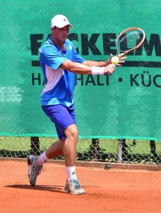 05.07.2015 - Tennis - 1. Tennis Bundesliga 2015 - 01. Spieltag: 1. FC Nürnberg - TC Blau Weiß Halle - - Dennis Novak ( TC BW Halle )