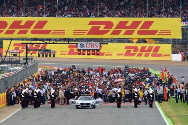 05.07.2015. Silverstone, England. Formula 1 British Grand Prix. The cars line up before the start on the grid xTimxWilliamsx  ActionPlus11638240