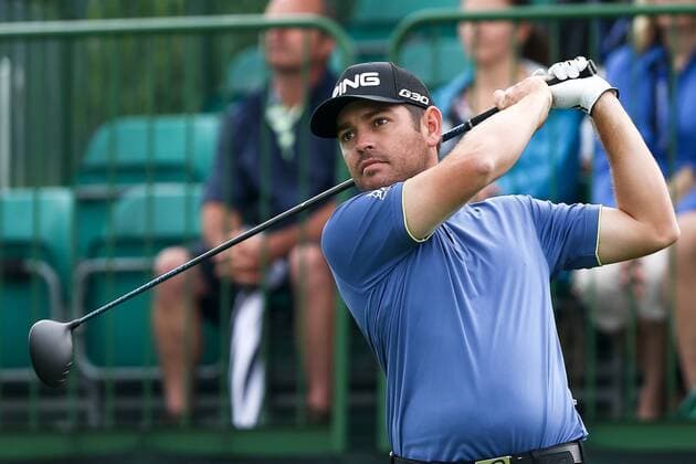 July 3, 2015 - White Sulphur Springs, West Virginia, United States - Louis Oosthuizen tees off the first hole during the second round of The Greenbrier Classic at The Old White TPC. PGA Golf Herren 2015 - Greenbrier Classic - Round 2 - ZUMAw109