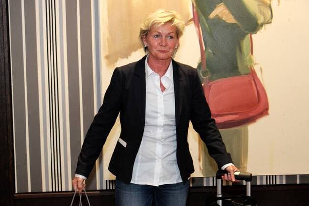 06.07.2015 Frankfurt am Main, Flughafen, DFB Ankunft der Deutschen Frauen Nationalmannschaft nach der WM in Kanada Bundestrainerin Silvia Neid (DFB)