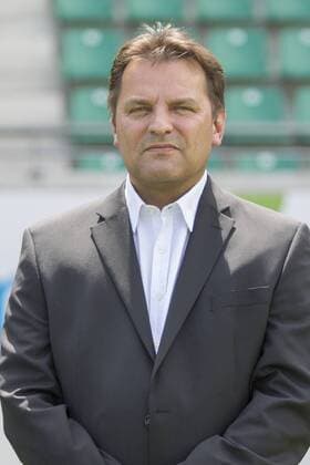 Muenster, Deutschland 07. Juli 2015: Mannschaftsfoto 15 16 - SC Preussen Muenster Scout Harald Menzel (SC Preussen Muenster) rp