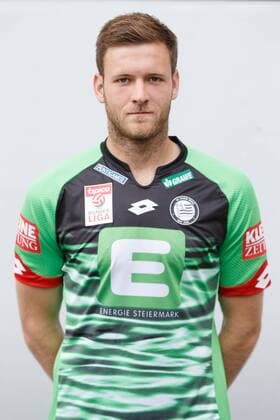SOCCER - BL, Sturm, team photo shooting BAD TATZMANNSDORF,AUSTRIA,10.JUL.15 - SOCCER - tipico Bundesliga, SK Sturm Graz, team photo shooting. Image shows Michael Esser (Sturm). GEPAxpictures xChristianxWalgram