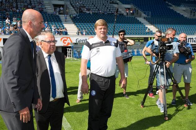 - GENT, BELGIUM: Gent s head coach Hein Vanhaezebrouck pictured during the 2015-2016 season photo shoot of Belgian first league soccer team KAA Gent, Saturday 11 July 2015 in Gent. KURTxDESPLENTER x04662193x