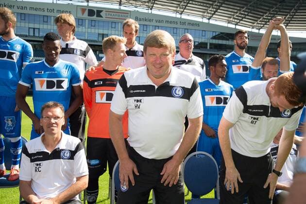 - GENT, BELGIUM: Gent s head coach Hein Vanhaezebrouck pictured during the 2015-2016 season photo shoot of Belgian first league soccer team KAA Gent, Saturday 11 July 2015 in Gent. KURTxDESPLENTER x04662198x