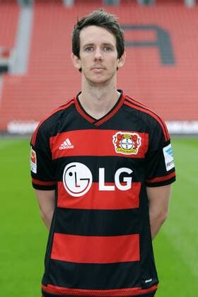 Fussball, Bundesliga, Deutschland, Herren, Porträttermin Saison 2015 2016; Bayer Leverkusen: Robbie Kruse (Leverkusen). Einzelbild, Portrait, Porträt.