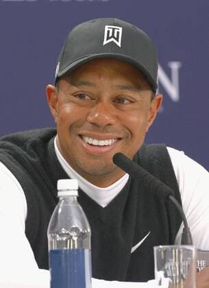 Tiger Woods speaks ahead of British Open golf championships Tiger Woods of the United States speaks at a news conference on July 14, 2015, ahead of the July 16 opening of the British Open golf championships at the Old Course, St. Andrews, Scotland, on July 14, 2015. 