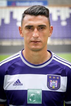 - BRUSSELS, BELGIUM: Anderlecht s Matias Suarez pictured during the 2015-2016 season photo shoot of Belgian first league soccer team RSC Anderlecht, Tuesday 14 July 2015 in Brussels. VIRGINIExLEFOUR  x04663900x