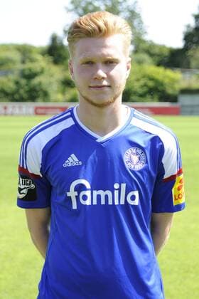 Kiel, 14. Juli 2015 Fußball, Saison 2015 2016, 3. Bundesliga, Offizieller Fototermin Holstein Kiel: Louis Mandel (Holstein Kiel, 28)