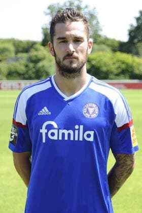 Kiel, 14. Juli 2015 Fußball, Saison 2015 2016, 3. Bundesliga, Offizieller Fototermin Holstein Kiel: Dominik Schmidt (Holstein Kiel, 3)