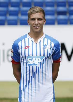 Grischa Prömel . Fototermin TSG 1899 Hoffenheim 2015-2016 . Sinsheim, GER, 14.07.2014 , Fussball 1. Bundesliga 2015 2016.