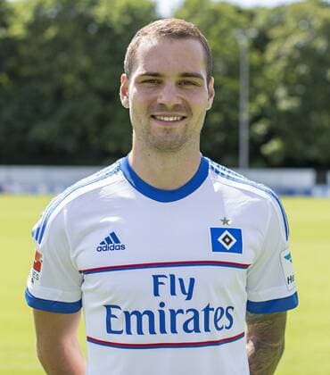 Aktuell Fußball, Porträttermin Hamburger SV Pierre-Michel Lasogga (HSV) 15.07.2015, Hamburg, Mannschaftsfototermin Â