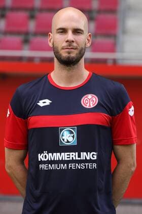 Aktuell Fußball, 3. Liga, Porträttermin 1. FSV Mainz 05 II SEBASTIAN SCHIMEK 1. FSV MAINZ 05 U23 3.LIGA PORTTRAETTERMIN 2015 16 PORTRAET MAINZ 
