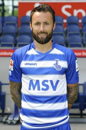 Fussball, 2. Bundesliga, Deutschland, Herren, Porträttermin Saison 2015 2016, MSV Duisburg: Zlatko Janjic (MSV). Einzelbild, Portrait, Porträt.