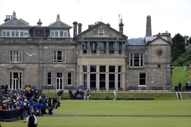 Hideki Matsuyama (JPN), JULY 16, 2015 Hideki Matsuyama of Japan tees off on the 1st hole during the first round of the 144th British Open Championship at the Old Course, St Andrews in Fife, Scotland. NoxThirdxPartyxSales  (waha018027)