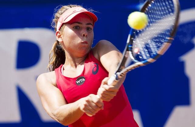TENNIS - WTA Tennis Damen Nuernberger Gastein Ladies BAD GASTEIN,AUSTRIA,19.JUL.15 - TENNIS - WTA Tour, Nuernberger Gastein Ladies. Image shows Julia Grabher (AUT). GEPAxpictures xMatthiasxHauer