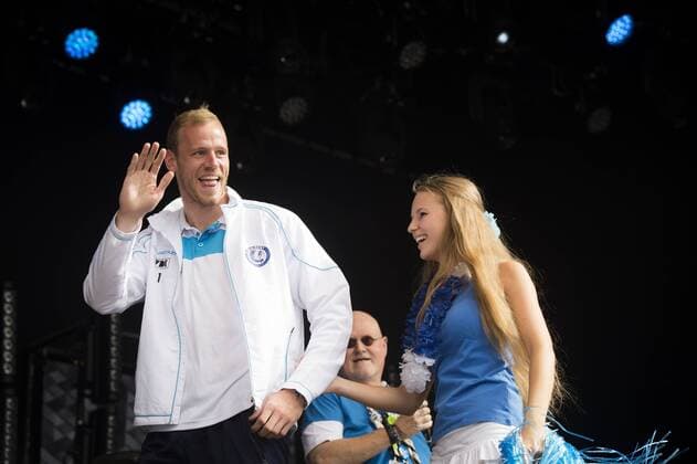 - GENT, BELGIUM: Gent s goalkeeper Matz Sels pictured during the official presentation of the 2015-2016 Belgian first division soccer team KAA Gent during the Gentse Feesten city festival, in Gent, Monday 20 July 2015. JASPERxJACOBS x04667852x