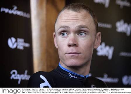FROOME Christopher and Dave Brailsford of Team Sky talking during a press conferenceduring the second rest day of the 102nd edition of the Tour de France 2015 in Gap, France CYCLISME : Tour de France 2015 - Jour de repos - 21 07 2015 PHOTONEWS PANORAMIC 