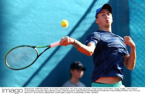 PXL_ATP Umag, 1st round, Trinker Youzhny 21.07.2015., Umag, Croatia - 26th Konzum Croatia Open Umag, first round, Bastian Trinker - Mikhail Youzhny.  SlavkoxMidzor PIXSELL