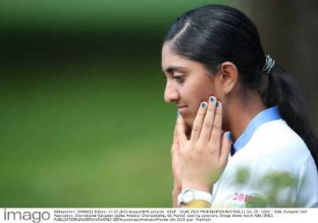 GOLF - IELAC 2015 FROHNLEITEN,AUSTRIA,21.JUL.15 - GOLF - EGA, European Golf Association, International European Ladies Amateur Championship, GC Murhof, opening ceremony. Image shows Ashok Aditi (IND). GEPAxpictures xAndreasxPranter