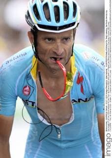 SCARPONI Michele of Astana Pro Team passing the finish line during the stage 17 of the 102nd edition of the Tour de France 2015 with start in Digne-Les-Bains and finish in Pra Loup, France (161 kms) CYCLISME : Tour de France 2015 - Etape 17 - Digne-Les-Bains Pra Loup - 22 07 2015 PHOTONEWS PANORAMIC 