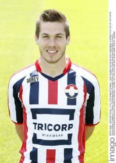 Dries Wuytens during the team presentation of Willem II on July 23, 2015 at the Koning Willem II stadium in Tilburg, The Netherlands Photocall Willem II Tilburg Dutch Eredivisie 2015 2016 xVIxxIVx 4125291