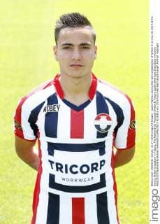 Justin Mathieu during the team presentation of Willem II on July 23, 2015 at the Koning Willem II stadium in Tilburg, The Netherlands Photocall Willem II Tilburg Dutch Eredivisie 2015 2016 xVIxxIVx 4125303