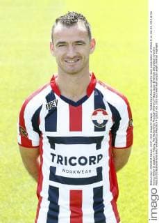 Robbie Haemhouts during the team presentation of Willem II on July 23, 2015 at the Koning Willem II stadium in Tilburg, The Netherlands Photocall Willem II Tilburg Dutch Eredivisie 2015 2016 xVIxxIVx 4125310