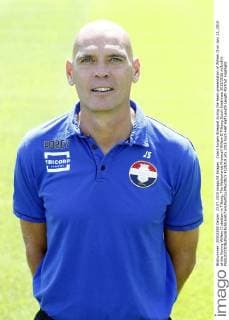 Coach Jurgen Streppel during the team presentation of Willem II on July 23, 2015 at the Koning Willem II stadium in Tilburg, The Netherlands Photocall Willem II Tilburg Dutch Eredivisie 2015 2016 xVIxxIVx 4125319