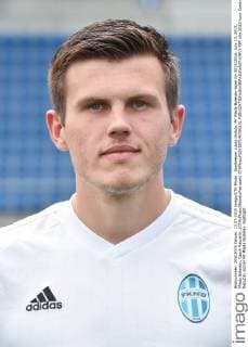 Goalkeeper Lukas Godula, FK Mlada Boleslav team for 2015 2016, July 13, 2015, Mlada Boleslav, Czech Republic. (CTKxPhoto RadekxPetrasek) CTKPhotoP201507140766101  PER