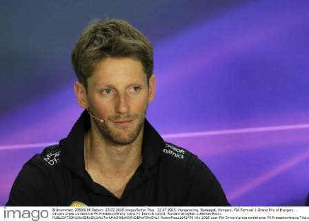 23.07.2015. Hungaroring, Budapest, Hungary. FIA Formual 1 Grand Prix of Hungary. Drivers press conference PK Pressekonferenz Lotus F1 Team & x2013; Romain Grosjean xLeannexBoonx  ActionPlus11642790
