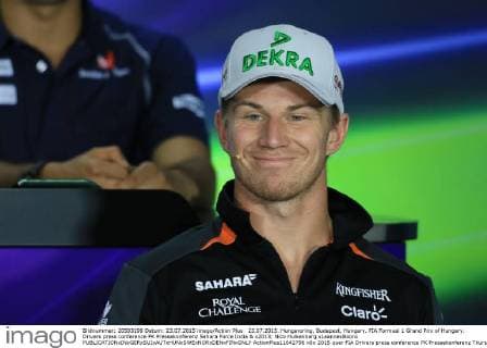 23.07.2015. Hungaroring, Budapest, Hungary. FIA Formual 1 Grand Prix of Hungary. Drivers press conference PK Pressekonferenz Sahara Force India & x2013; Nico Hulkenberg xLeannexBoonx  ActionPlus11642796