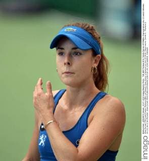 TEB BNP Paribas WTA Tennis Damen ISTANBUL Championships day 23 match between Alize Cornet (FRA) and Kirsten Flipkens (BEL) at Garanti Koza Arena in Istanbul on July 23 2015. Match score: Cornet 1 - Flipkens 2. (6-2)(1-6) (2-6) Pictured: Alize Cornet (FRA) 