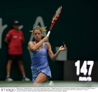 TEB BNP Paribas WTA Tennis Damen ISTANBUL Championships day 3 match between Francesca Schiavone (ITA) and Camila Giorgi (ITA) at Garanti Koza Arena in Istanbul on July 23 2015. Match score: Schiavone 2 - Giorgi 0 (6-4)(7-6) Pictured: Camila Giorgi (ITA) 
