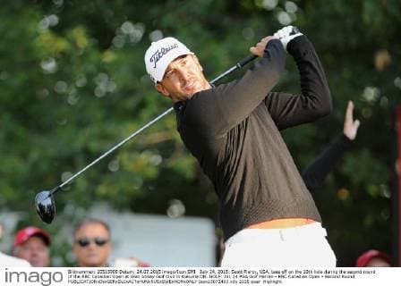 July 24, 2015: Scott Piercy, USA, tees off on the 10th hole during the second round of the RBC Canadian Open at Glen Abbey Golf Club in Oakville ON. GOLF: JUL 24 PGA Golf Herren - RBC Canadian Open - Second Round Icon15072403 EDITORIAL USE ONLY
