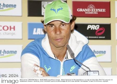 Rafael Nadal bei der Pressekonferenz zum bet-at-home Open 2015 Tennisturnier im Rothenbaum Stadion. Hamburg, 25.07.2015 Foto:xgbrcix xFuturexImage