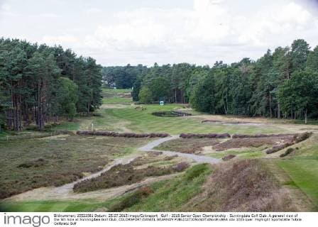 Golf - 2015 Senior Open Championship - Sunningdale Golf Club. A general view of the 5th hole at Sunningdale Golf Club. COLORSPORT DANIEL BEARHAM 