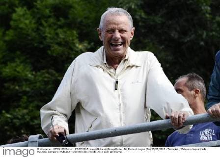 Db Ponte di Legno (Bs) 25 07 2015 - Testspiel Palermo-Hapoel Haifa: Maurizio Zamparini 