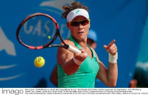 Bad Gastein 26.07.2015, Hotel Europaeischer Hof, Bad Gastein, AUT, WTA Tennis Damen Tour, Gastein Ladies 2015, Einzel Finale, im Bild Samantha Stosur (AUS) Samantha Stosur of Australia during the ladies single final match of Nuernberger Gastein ladies tennis tournament of the WTA Tour at the Hotel Europaeischer Hof in Bad Gastein, Austria on 2015 07 26.  EP_fei  