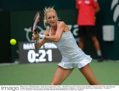 TEB BNP Paribas WTA Tennis Damen ISTANBUL Championships Final match between Urszula Radwanska (POL) and Lesia Tsurenko (UKR ) at Garanti Koza Arena in Istanbul on July 26 2015. Match score: Radwanska 0 - Tsurenko 2. (5-7) (1-6) Pictured: Urszula Radwanska (POL) 