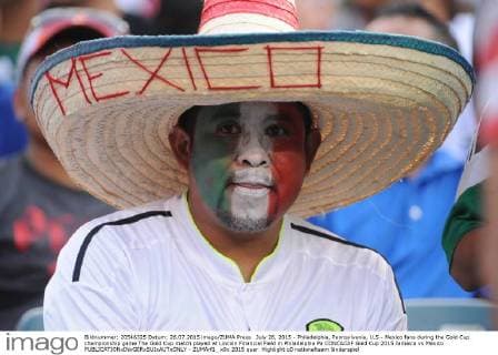 July 26, 2015 - Philadelphia, Pennsylvania, U.S - Mexico fans during the Gold Cup championship game The Gold Cup match played at Lincoln Financial Field in Philadelphia Pa CONCACAF Gold Cup 2015 Jamaica vs Mexico - ZUMArf1_