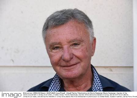 Aktuell Tennis, Fotoshooting mit Slavko Rasberger Slavko Rasberger, founder of the tennis tournament in Umag 23.07.2015., Croatia, Umag - Slavko Rasberger, founder of the tennis tournament in Umag. He led ATP Tennis Herren Umag for 2o years, and during his mandate in Umag have passed the most famous tennis players such as Rafael Nadal, Gustavo Kuerten, Carlos Moya, Novak Djokovic, Goran Ivanisevic and others. Former Croatian President Stjepan Mesic decorated him with the Order of Croatian Danica with figure of Franjo Bucar, and the same medal recived Cralos Moya for his 10th performance. DuskoxMarusic PIXSELL