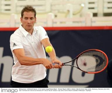 Florian Mayer (GER) in Aktion. Bet-At-Home Open 2014, Hamburg, Germany