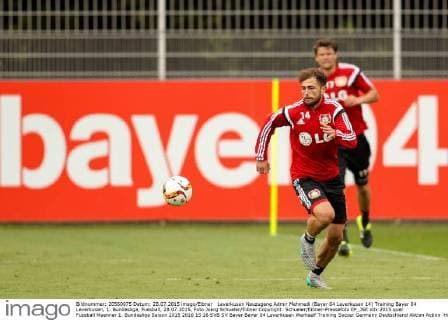 Leverkusen Neuzugang Admir Mehmedi (Bayer 04 Leverkusen 14) Training Bayer 04 Leverkusen, 1. Bundesliga, Fussball, 28.07.2015, Foto Joerg Schueler Eibner Copyright: Schueler Eibner-Pressefoto EP_JSE