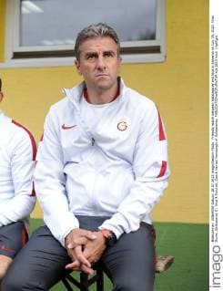 Friendly match between Galatasaray and Nice in Slovenia on July 28, 2015. Final Score: Galatasaray 0 - Nice 4 Pictured: Coach Hamza Hamzaoglu of Galatasaray. 