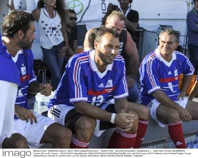 Robert Pires - Jerome Fernandez ( Handballeur ) - Jean Marc Ferreri CELEBRITES : France 98 vs RC Toulon - 28 07 2015 xJeanBibardx 