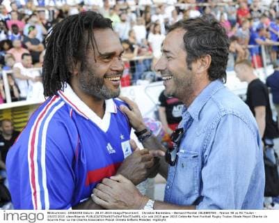 Christian Karembeu - Bernard Montiel CELEBRITES : France 98 vs RC Toulon - 28 07 2015 xJeanBibardx 